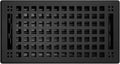 Contemporary Artisan Style Vent Cover, Solid Cast Steel Interior, Controls Air Flow, 6 x 12 inches (Overall