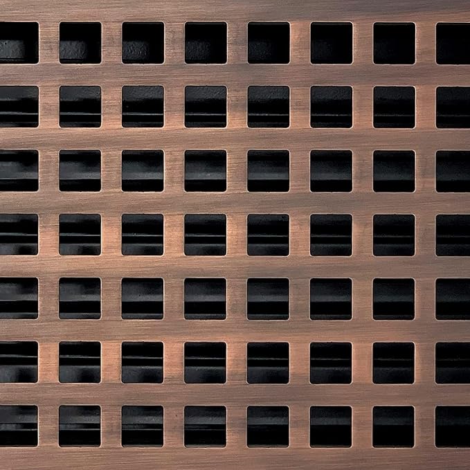 Contemporary Artisan Style Vent Cover, Solid Cast Steel Interior, Controls Air Flow, 2 x 10 inches (Overall, alternate view 4
