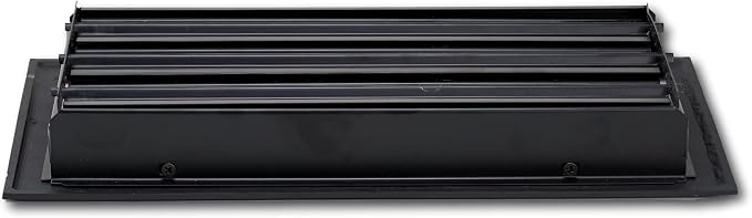Contemporary Artisan Style Vent Cover, Solid Cast Steel Interior, Controls Air Flow, 4 x 14 inches (Overall, alternate view 6