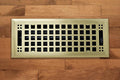 Contemporary Artisan Style Vent Cover, Solid Cast Steel Interior, Controls Air Flow, 2 x 12 inches (Overall