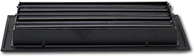 Contemporary Artisan Style Vent Cover, Solid Cast Steel Interior, Controls Air Flow, 2 x 12 inches (Overall, alternate view 7