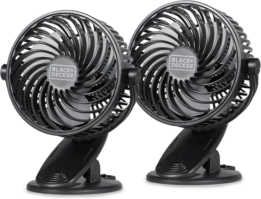 Convertible Cooling Fan - Portable Tabletop and Standing Fan for Home or Office, 4" with 3 Speed Settings and Adjustable Tilt