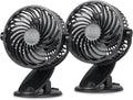 Convertible Cooling Fan - Portable Tabletop and Standing Fan for Home or Office, 4" with 3 Speed Settings and Adjustable Tilt
