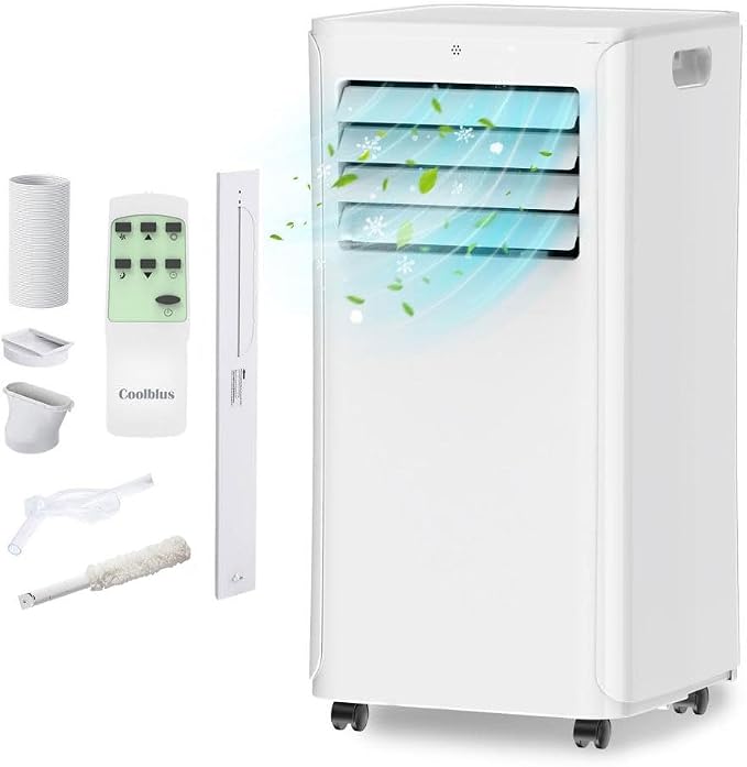 Cooblus Portable Air Conditioners up to 550 Sq.Ft,12000BTU Portable Ac with Remote Control,Air Conditioner for