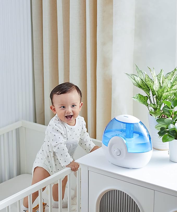 Cool Mist 2.2L Humidifiers for Bedroom, 28dB Whisper-Quiet Ultrasonic Humidifier, Easy to Clean Home Humidifier, Auto