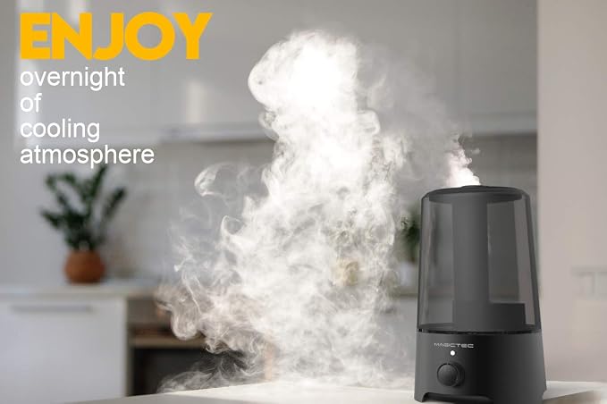 Cool Mist Humidifier, 2.5L Essential Diffuser for Bedroom and Baby, Adjustable Mist Output, Auto Shut Off, alternate product