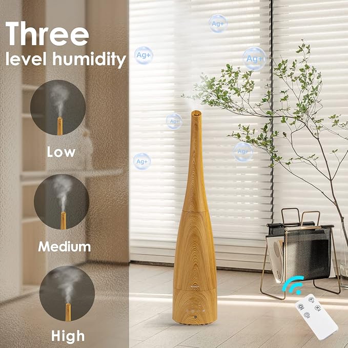Cool Mist Humidifier, Warm and Cool Mist Humidifier for Home/Bedroom with Remote Control Smart Air Humidifier for, alternate