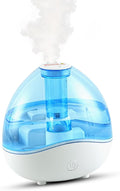 Cool Mist Humidifiers for Bedroom & Large Room (1.5L Water Tank) Quiet Ultrasonic Air Humidifier For Babies Nursery, Office