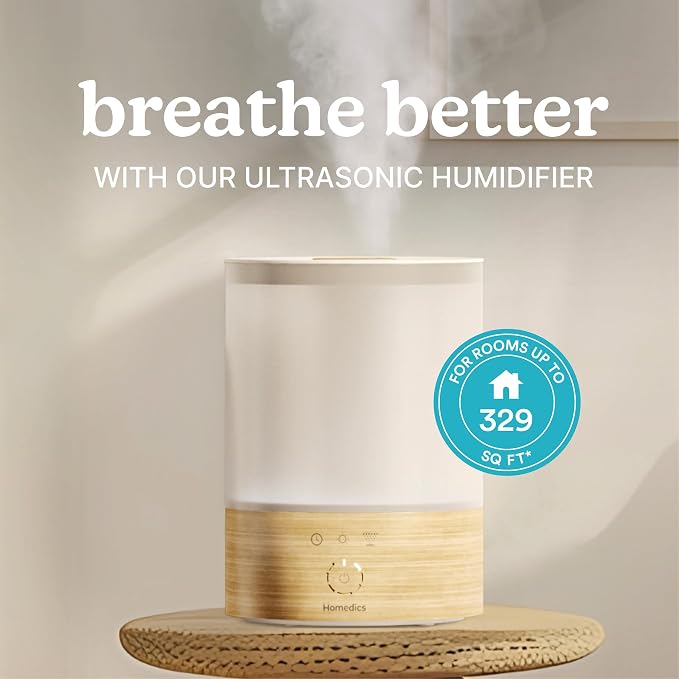 Cool Mist Ultrasonic Humidifier, 8-Colors Night Light, 0.66 Gal Top-Fill Tank, 24Hr Runtime, 3 Mist Settings, alternate