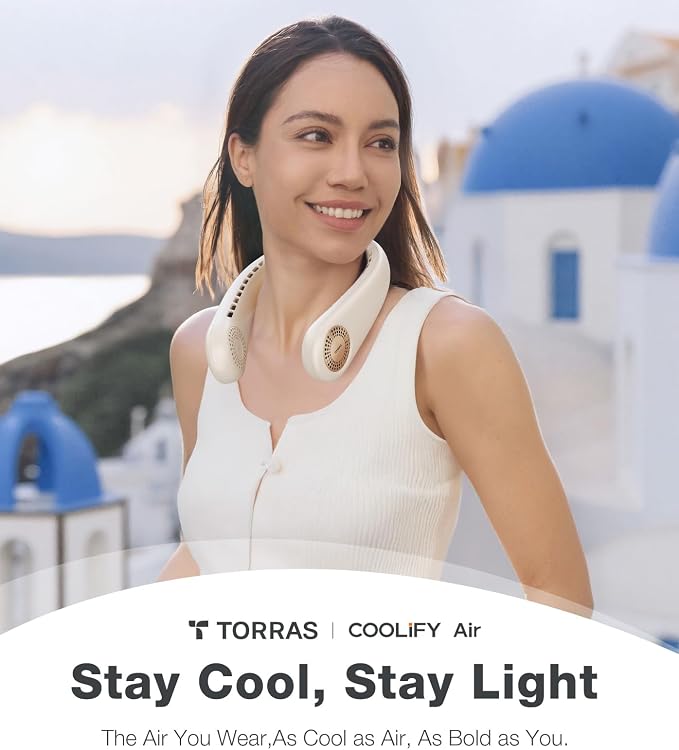 COOLiFY Air Neck Air Conditioner, Ultra-Light Portable Neck Fan Rechargeable, alternate product view 2