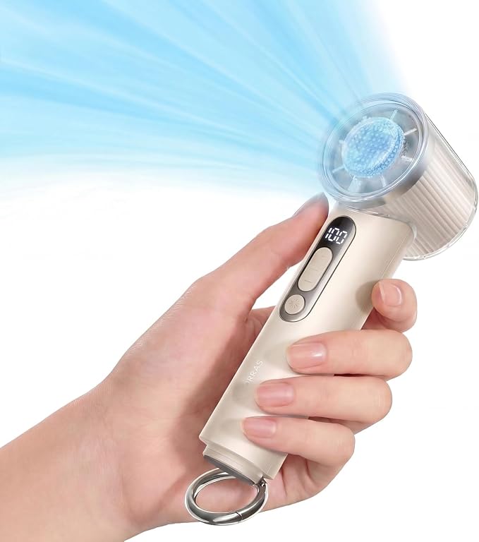 COOLiFY iva Handheld Fan with Ice Cooler, [Chill by 50F], 0-100 Adjustable Speed, product image