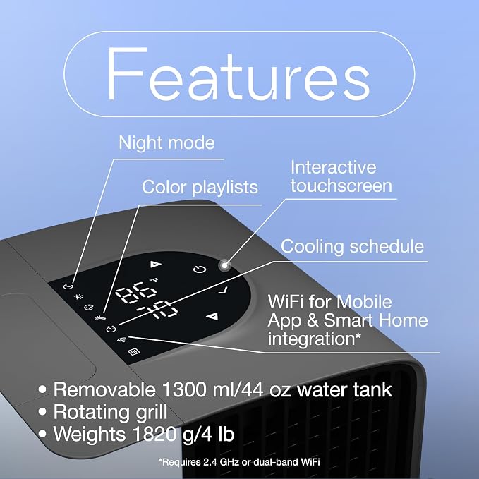 Cooling Fan for Desk and Camping - Portable Air Conditioners - Small Ice Fan for Tent - Mini Swamp Cooler, alternate product