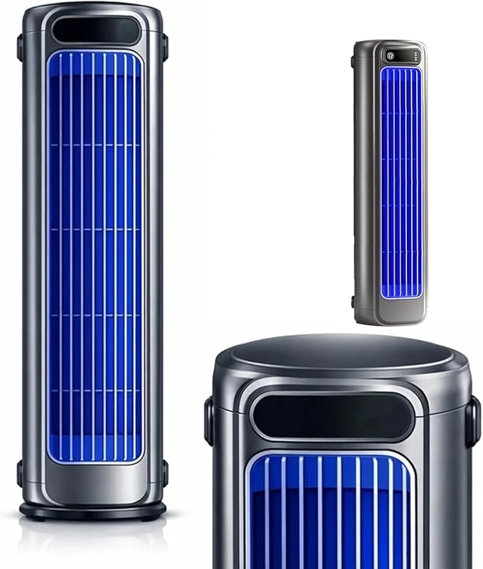 Cooling Fan LED Touch Screen Quiet with 3 Speeds, 2026 New Portable Air Conditioner Cooler Fan, USB-Compatible, Convenient