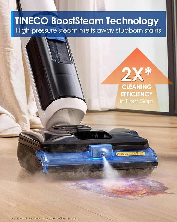 Corded 3-in-1 Wet Dry Vacuum Mop with Steam Function, FLOOR ONE S6 Stretch Steam, BoostSteam, 320°F High-temp Steam Cleaning