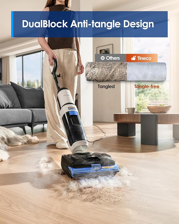 Corded 3-in-1 Wet Dry Vacuum Mop with Steam Function, FLOOR ONE S6 Stretch Steam, BoostSteam, 320°F High-temp Steam Cleaning