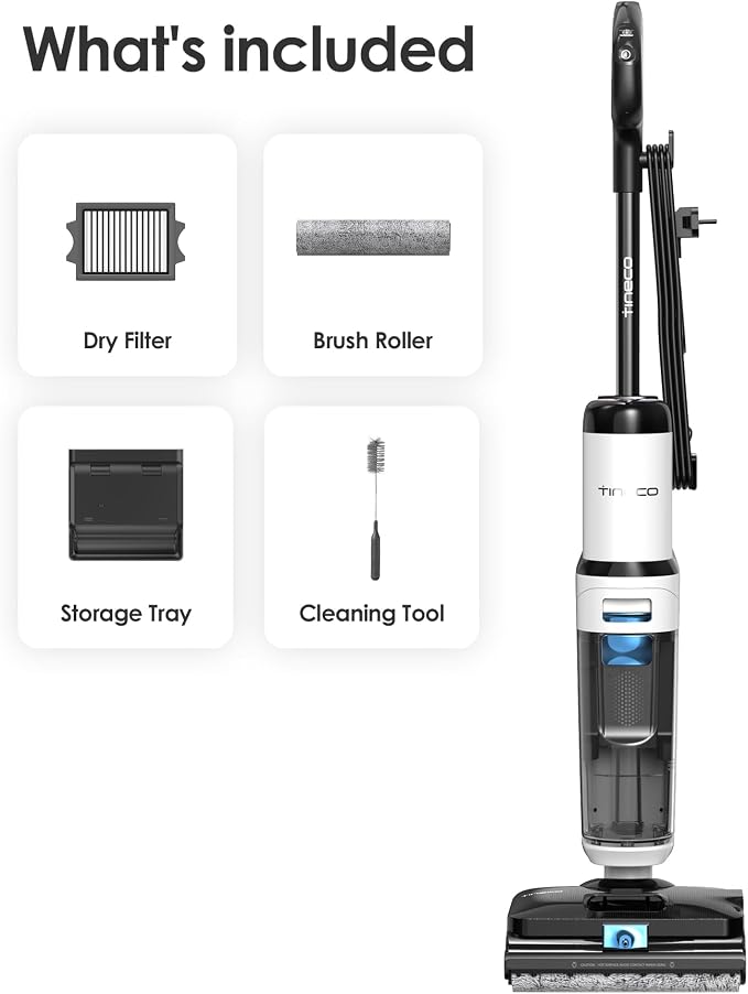 Corded 3-in-1 Wet Dry Vacuum Mop with Steam Function, FLOOR ONE S6 Stretch Steam, BoostSteam, 320°F High-temp Steam Cleaning