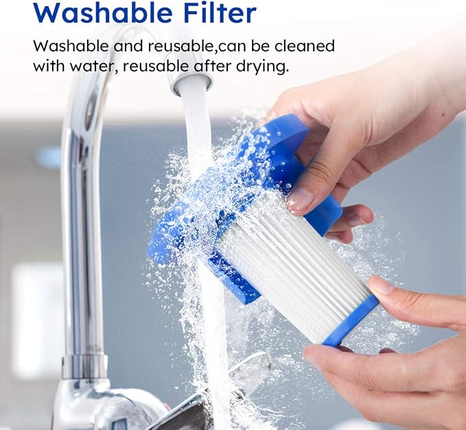 Corded Stick Vacuum Cleaner 2 in 1 Ultra-Lightweight 14Kpa Power Suction Handheld Vacuum Cleaner with Washable HEPA Filter