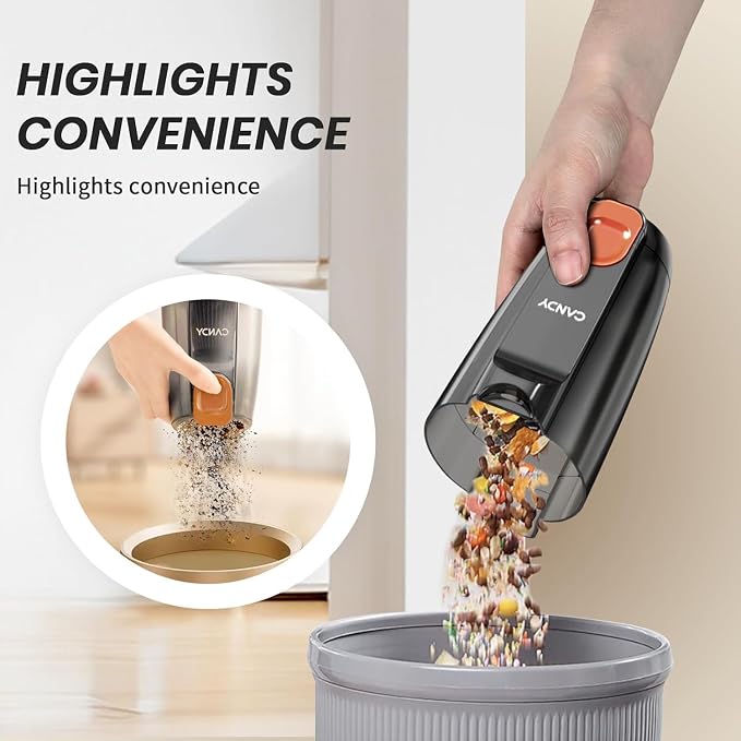 Corded Stick Vacuum Cleaner, Powerful Suction Handheld Vacuum with One-Click Dust Disposal, 3-in-1 Use for Hard Floor