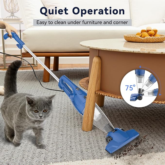Corded Vacuum Cleaner, 12-in-1 Vacuum Cleaners for Home 15Kpa Power Suction Lightweight Stick Vacuum with, alternate view 4