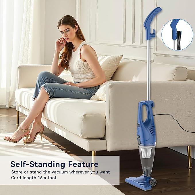 Corded Vacuum Cleaner, 12-in-1 Vacuum Cleaners for Home 15Kpa Power Suction Lightweight Stick Vacuum with, alternate view 5