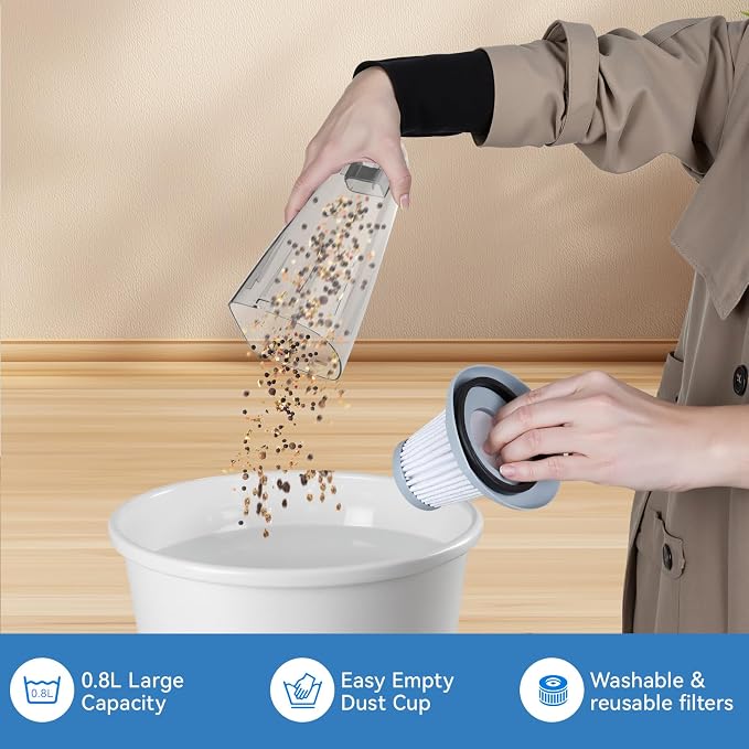 Corded Vacuum Cleaner, 12-in-1 Vacuum Cleaners for Home 15Kpa Power Suction Lightweight Stick Vacuum with, alternate view 8