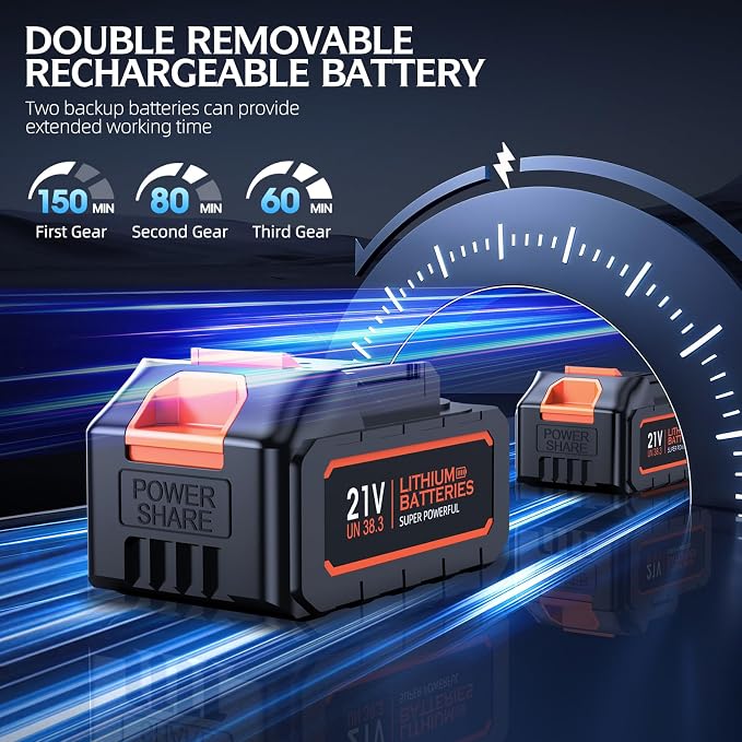 Cordless Handheld Car Vacuum Cleaner, 50,000Pa High-Power Brushless Motor, Rechargeable Dust Buster with 2 Batteries &