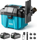 Cordless Wet and Dry, 2.6 Gallon Small with Accessory Storage Holder, 2 x 4.0Ah Batteries, 3-in-1 Wet Dry