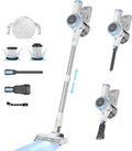 Cordless Stick Vacuum Cleaner, 45KPA Powerful Suction 50Mins Runtime, Lightweight 6-in-1 Vacuum with LED Touch Screen
