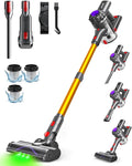 Cordless Vacuum Cleaner, 450W 40KPA Vacuum Cleaners for Home, 45Mins Lightweight Stick Vacuum with Advanced Green Light Tech