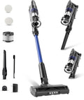 Cordless Vacuum Cleaner, 45Mins Stick Vacuum for Home, Strong Suction, Removable Battery, Anti-Tangle, One Click Clean