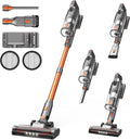 Cordless Vacuum Cleaner, 600W 50KPA 55Mins Vacuum Cleaners for Home, Stick Vacuum with LED Display, Anti-Tangle, Wall Mount