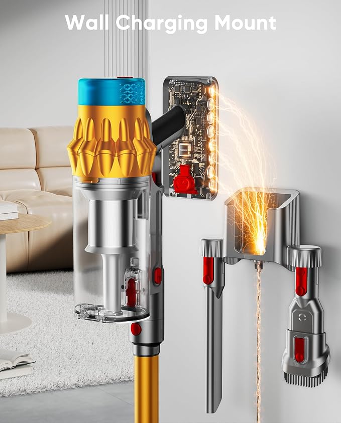 Cordless Vacuum Cleaner, 650W/55KPA/70 Mins Vacuum Cleaners for Home with Self-Standing, Anti-Tangle Brush, Smart Display and