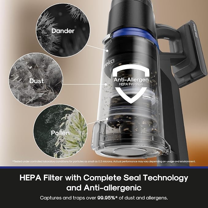 Cordless Vacuum Cleaner, Anti-Tangle Brushroll, Rechargeable Stick Vacuum, Lightweight for Carpet, Hard Floor, Pet Hair