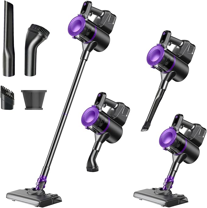 Cordless Vacuum Cleaner, Powerful Vacuum Cleaners for Home with Mopping Combo, Water Tank, Stick Vacuum Cordless