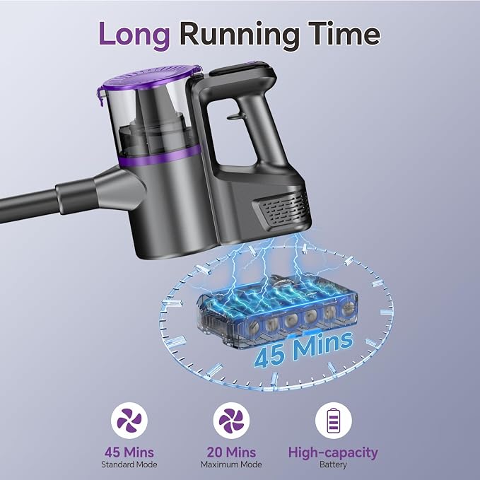 Cordless Vacuum Cleaner, Powerful Vacuum Cleaners for Home with Mopping Combo, Water Tank, Stick Vacuum Cordless