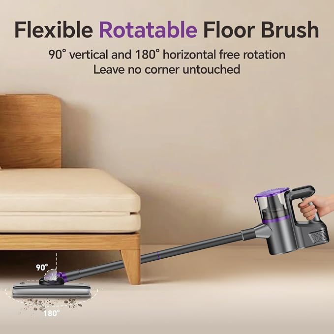 Cordless Vacuum Cleaner, Powerful Vacuum Cleaners for Home with Mopping Combo, Water Tank, Stick Vacuum Cordless