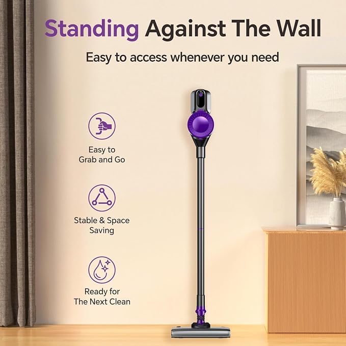 Cordless Vacuum Cleaner, Powerful Vacuum Cleaners for Home with Mopping Combo, Water Tank, Stick Vacuum Cordless