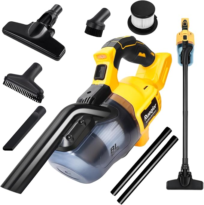 Cordless Vacuum Compatible with 20V Battery, 5 in 1 Brushless Vacuum Cleaner with 50KPA 500W Powerful Motor, 50 CFM