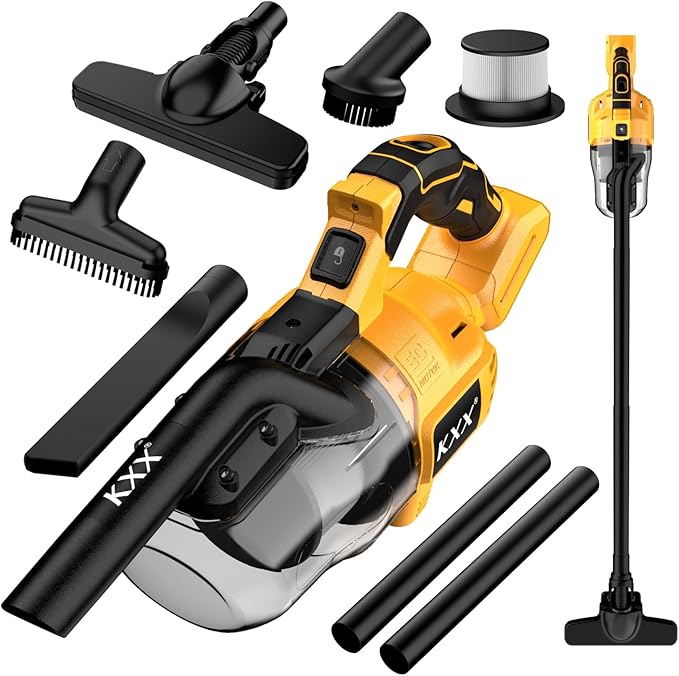 Cordless Vacuum for 20V Battery, 5 in 1 Handheld Electric Vacuum Cleaner with 500W Powerful Motor, 46 CFM Portable