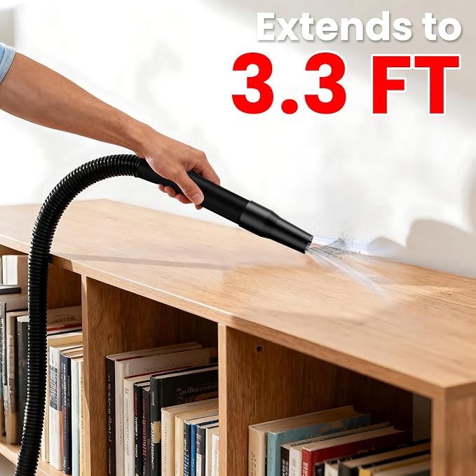 Cordless Vacuum for Miwaukee 18V Battery, 5 in 1 Lightweight Handheld Vacuum Cleaner with 500W Powerful Motor, 46 CFM