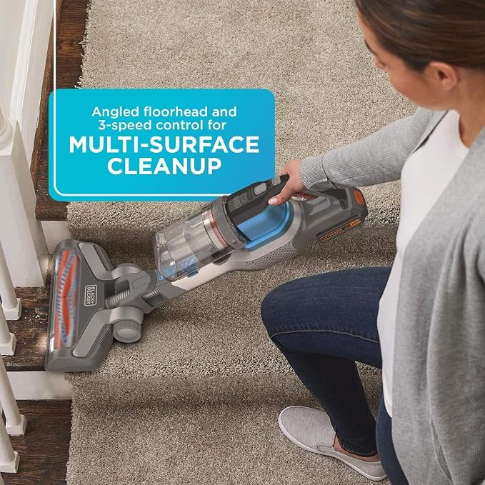 Cordless Vacuum, Powerseries Extreme, Stick Vacuum Cordless Rechargeable, Interchangeable Floorhead with Crevice Attachment