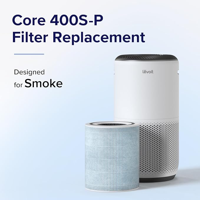 Core 400S-P Air Purifier Smoke Remover Replacement Filter, Genuine 4-in-1 Air Filters, Supports HEPA Sleep Mode