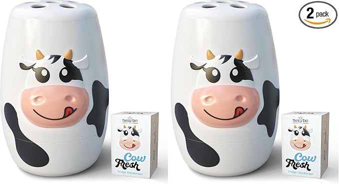 Cow Fridge Baking Soda Deodorizer – Fun Baking Soda Container | Baking Soda for Fridge and Freezer Odor Eliminator, product