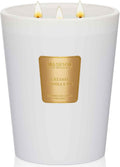 Creamy Vanilla Soy Large Candles, 3-Wick 35oz 150H Long Lasting, Aromatherapy Candle for Bedroom Stress Relief New Year Home