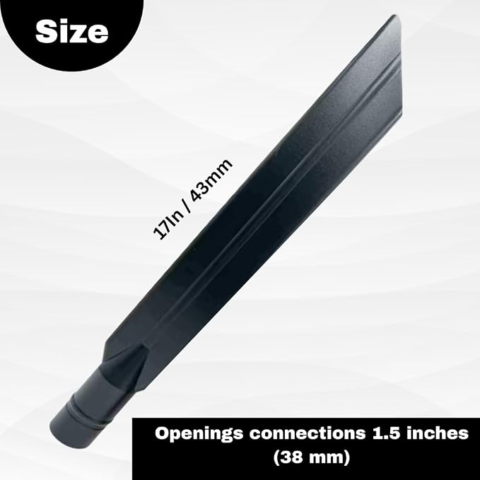 Crevice Tool Compatible with Vacuum Parts and Backpack Vacuum 1.5 inch 38mm Attachment for Commercial Hose