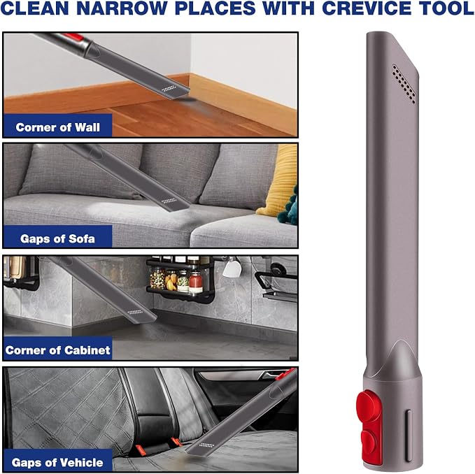 Crevice Tool Dryer Vent Lint Vacuum Attachments Compatible with V15 V12 V11 V10 V8 V7 Vacuum Cleaner Dryer vent Cleaner