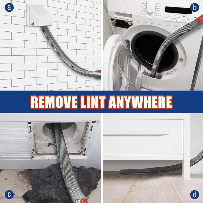 Crevice Tool Dryer Vent Lint Vacuum Attachments Compatible with V15 V12 V11 V10 V8 V7 Vacuum Cleaner Dryer vent Cleaner