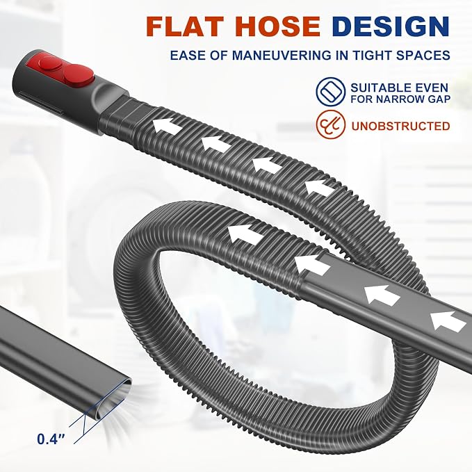 Crevice Tool Dryer Vent Lint Vacuum Attachments Compatible with V15 V12 V11 V10 V8 V7 Vacuum Cleaner Dryer vent Cleaner