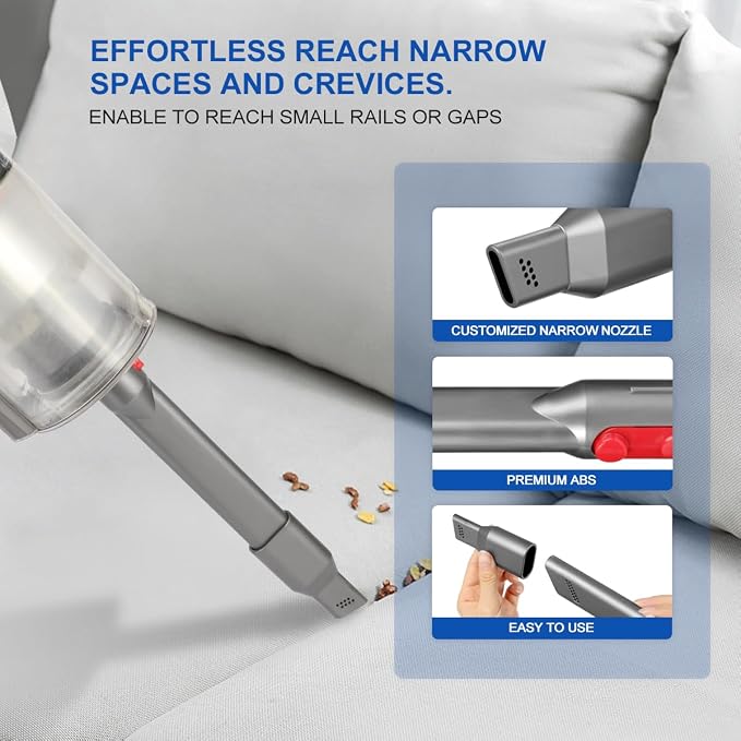 Crevice Tool Vacuum Attachments Compatible with V15 V12 V11 V10 V9 V8 V7 Gen5 Outsize Vacuum Cleaner, alternate product
