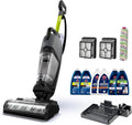CrossWave HydroSteam Deluxe Steam Mop, 3-in-1 Wet Dry Vacuum Mop with Steam Function, Hard Floor Cleaner Machine with